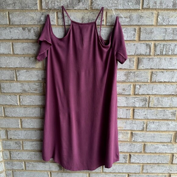 Knox Rose Yolk Cold Shoulder Embroidered Dress Women's Size L. - Picture 2 of 7